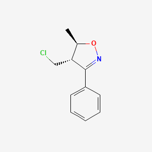 Trans-4-(chloromethyl)-5-methyl-3-phenyl-4,5-dihydroisoxazole