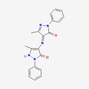 (4E)-4-(5-hydroxy-3-methyl-1-phenyl-pyrazol-4-yl)imino-5-methyl-2-phenyl-pyrazol-3-one