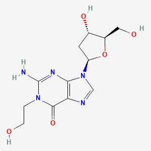 2-amino-1-(2-hydroxyethyl)-9-[(2R,4S,5R)-4-hydroxy-5-(hydroxymethyl)oxolan-2-yl]purin-6-one