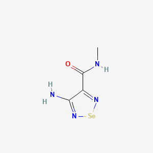 molecular formula C4H6N4OSe B12918411 4-Amino-N-methyl-1,2,5-selenadiazole-3-carboxamide CAS No. 7698-91-1