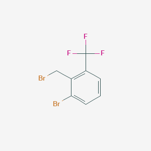 molecular formula C8H5Br2F3 B1291844 1-Bromo-2-(bromomethyl)-3-(trifluoromethyl)benzene CAS No. 69902-84-7