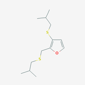 3-[(2-Methylpropyl)sulfanyl]-2-{[(2-methylpropyl)sulfanyl]methyl}furan