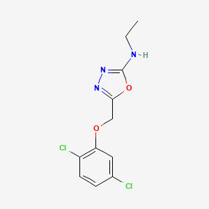 1,3,4-Oxadiazol-2-amine, 5-((2,5-dichlorophenoxy)methyl)-N-ethyl-