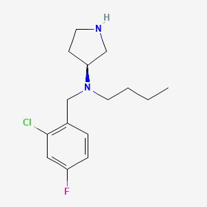 (3S)-N-butyl-N-[(2-chloro-4-fluorophenyl)methyl]pyrrolidin-3-amine