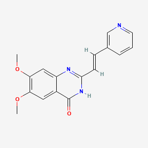 6,7-Dimethoxy-2-(2-(pyridin-3-yl)vinyl)quinazolin-4(3H)-one