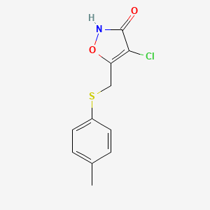 4-Chloro-5-{[(4-methylphenyl)sulfanyl]methyl}-1,2-oxazol-3(2H)-one