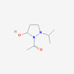 1-(5-Hydroxy-2-isopropylpyrazolidin-1-yl)ethanone