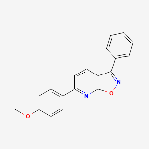 Isoxazolo[5,4-b]pyridine, 6-(4-methoxyphenyl)-3-phenyl-