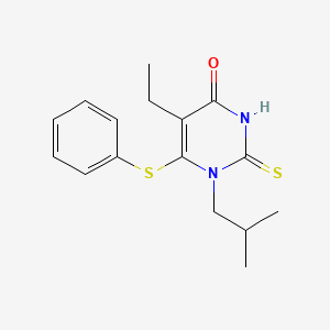 5-Ethyl-1-isobutyl-6-(phenylthio)-2-thiouracil