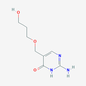 2-Amino-5-[(3-hydroxypropoxy)methyl]pyrimidin-4(3H)-one