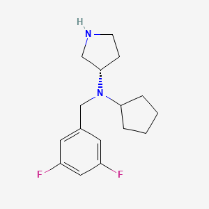 (3S)-N-cyclopentyl-N-[(3,5-difluorophenyl)methyl]pyrrolidin-3-amine