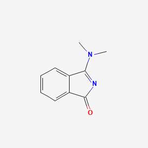 molecular formula C10H10N2O B12918621 3-(Dimethylamino)-1H-isoindol-1-one CAS No. 89130-76-7