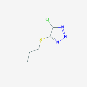 4H-1,2,3-Triazole, 4-chloro-5-(propylthio)-