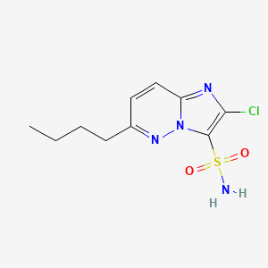 6-Butyl-2-chloroimidazo[1,2-b]pyridazine-3-sulfonamide