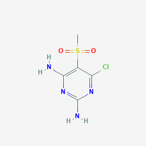 6-Chloro-5-(methanesulfonyl)pyrimidine-2,4-diamine