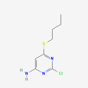 4-Pyrimidinamine, 6-(butylthio)-2-chloro-