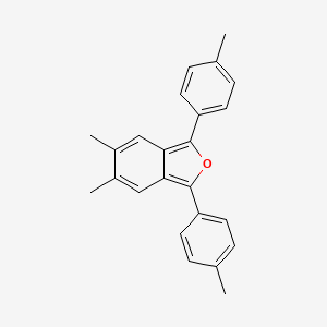 molecular formula C24H22O B12918653 5,6-Dimethyl-1,3-bis(4-methylphenyl)-2-benzofuran CAS No. 57703-44-3