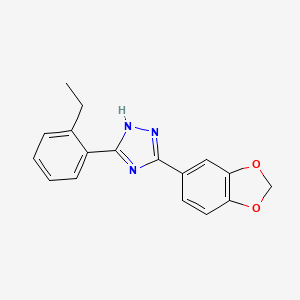 5-(1,3-Benzodioxol-5-yl)-3-(2-ethylphenyl)-1H-1,2,4-triazole