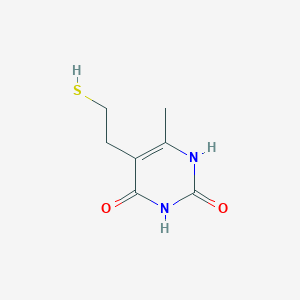 6-Methyl-5-(2-sulfanylethyl)pyrimidine-2,4(1h,3h)-dione