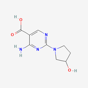 4-Amino-2-(3-hydroxypyrrolidin-1-yl)pyrimidine-5-carboxylic acid