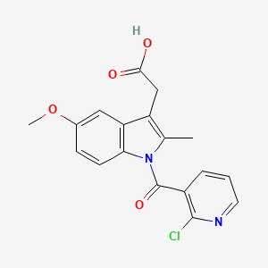 1H-Indole-3-acetic acid, 1-((2-chloro-3-pyridinyl)carbonyl)-5-methoxy-2-methyl-