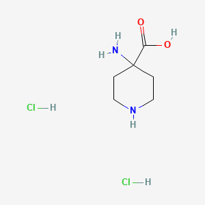 molecular formula C6H14Cl2N2O2 B1291877 4-Aminopiperidine-4-carboxylic acid dihydrochloride CAS No. 76508-73-1