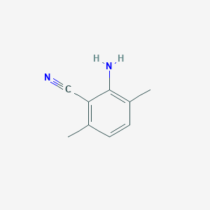 molecular formula C9H10N2 B1291878 2-Amino-3,6-dimethylbenzonitrile CAS No. 90557-26-9