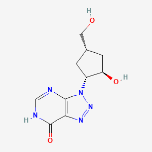 3-((1R,2R,4S)-2-Hydroxy-4-(hydroxymethyl)cyclopentyl)-3H-[1,2,3]triazolo[4,5-d]pyrimidin-7(4H)-one