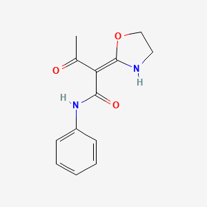 2-(Oxazolidin-2-ylidene)-3-oxo-N-phenylbutanamide