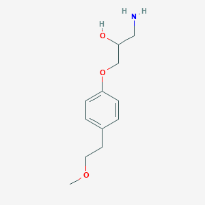 molecular formula C12H19NO3 B129188 1-Amino-3-[4-(2-methoxyethyl)phenoxy]propan-2-ol CAS No. 74027-60-4