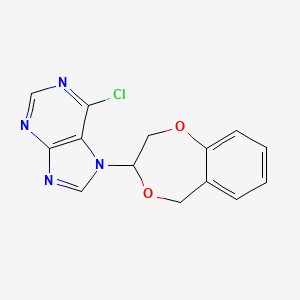 6-Chloro-7-(2,3-dihydro-5H-1,4-benzodioxepin-3-yl)-7H-purine