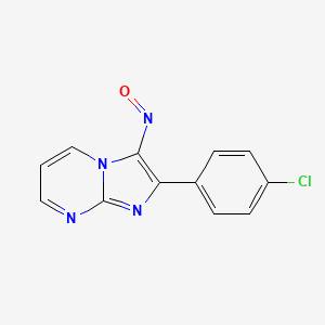 2-(4-Chlorophenyl)-3-nitrosoimidazo[1,2-a]pyrimidine