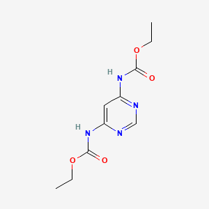 molecular formula C10H14N4O4 B12918841 Diethyl pyrimidine-4,6-diyldicarbamate CAS No. 2852-13-3