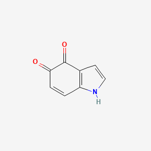 molecular formula C8H5NO2 B12918850 1H-Indole-4,5-dione CAS No. 20342-63-6