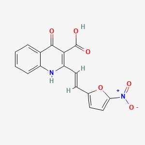 4-Hydroxy-2-(2-(5-nitrofuran-2-yl)vinyl)quinoline-3-carboxylic acid