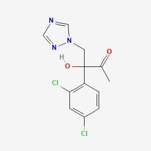 2-Butanone, 3-(2,4-dichlorophenyl)-3-hydroxy-4-(1H-1,2,4-triazol-1-yl)-