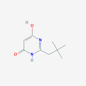 molecular formula C9H14N2O2 B12918874 2-(2,2-Dimethylpropyl)-6-hydroxypyrimidin-4(3H)-one CAS No. 61456-90-4