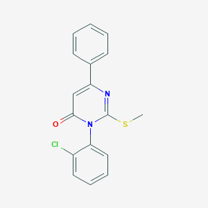 3-(2-Chlorophenyl)-2-(methylsulfanyl)-6-phenylpyrimidin-4(3H)-one