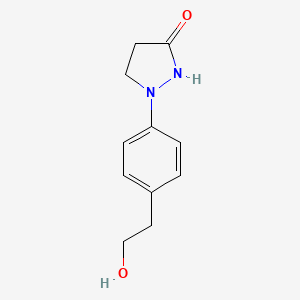 1-(4-(2-Hydroxyethyl)phenyl)pyrazolidin-3-one