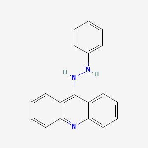 molecular formula C19H15N3 B12918941 Acridine, 9-(2-phenylhydrazino)- CAS No. 97869-45-9