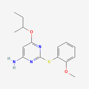 6-sec-Butoxy-2-(2-methoxy-phenylsulfanyl)-pyrimidin-4-ylamine