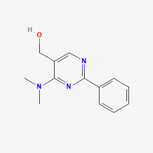 molecular formula C13H15N3O B12918963 (4-(Dimethylamino)-2-phenylpyrimidin-5-yl)methanol CAS No. 823796-38-9