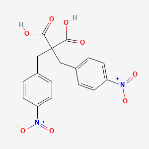 molecular formula C17H14N2O8 B1291897 2,2-Bis(4-nitrobenzyl)malonic acid CAS No. 653306-99-1