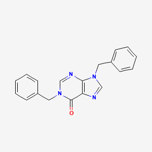 1,9-Dibenzyl-1,9-dihydro-6h-purin-6-one