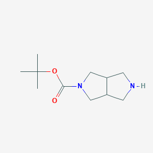 molecular formula C11H20N2O2 B129190 叔丁基六氢吡咯并[3,4-c]吡咯-2(1H)-羧酸酯 CAS No. 141449-85-6