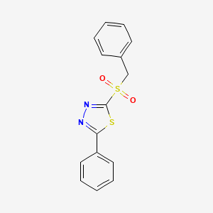 2-Phenyl-5-(phenylmethanesulfonyl)-1,3,4-thiadiazole