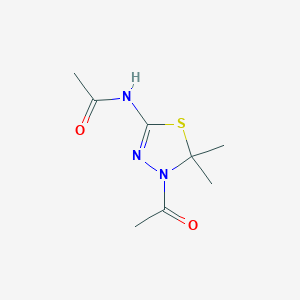 N-(4-acetyl-5,5-dimethyl-4,5-dihydro-1,3,4-thiadiazol-2-yl)acetamide