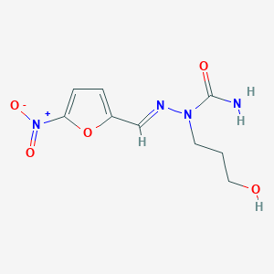 1-(3-Hydroxypropyl)-2-((5-nitrofuran-2-yl)methylene)hydrazinecarboxamide