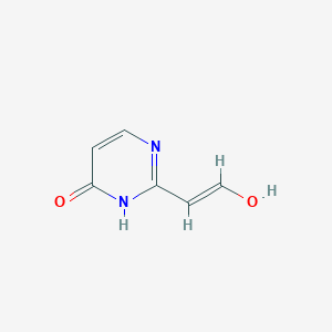 molecular formula C6H6N2O2 B12919048 2-(2-Hydroxyvinyl)pyrimidin-4(3H)-one 