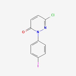 molecular formula C10H6ClIN2O B12919061 3(2H)-Pyridazinone, 6-chloro-2-(4-iodophenyl)- CAS No. 61442-14-6